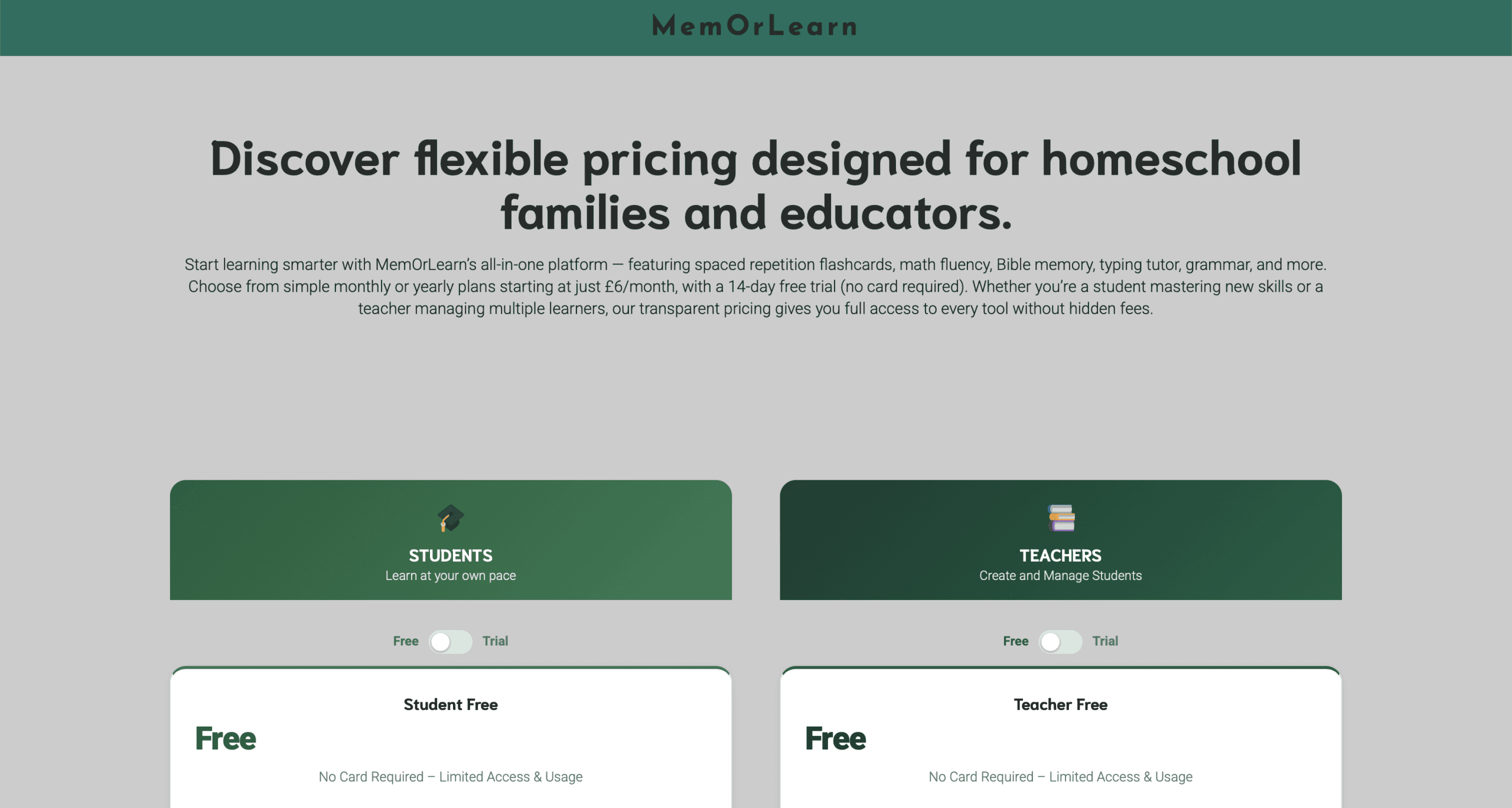 MemOrLearn Plans and Pricing: A Complete Guide for Students and Teachers