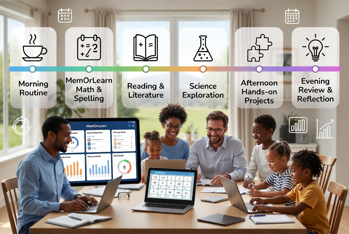 How to Structure a Homeschool Day Using Digital Tools