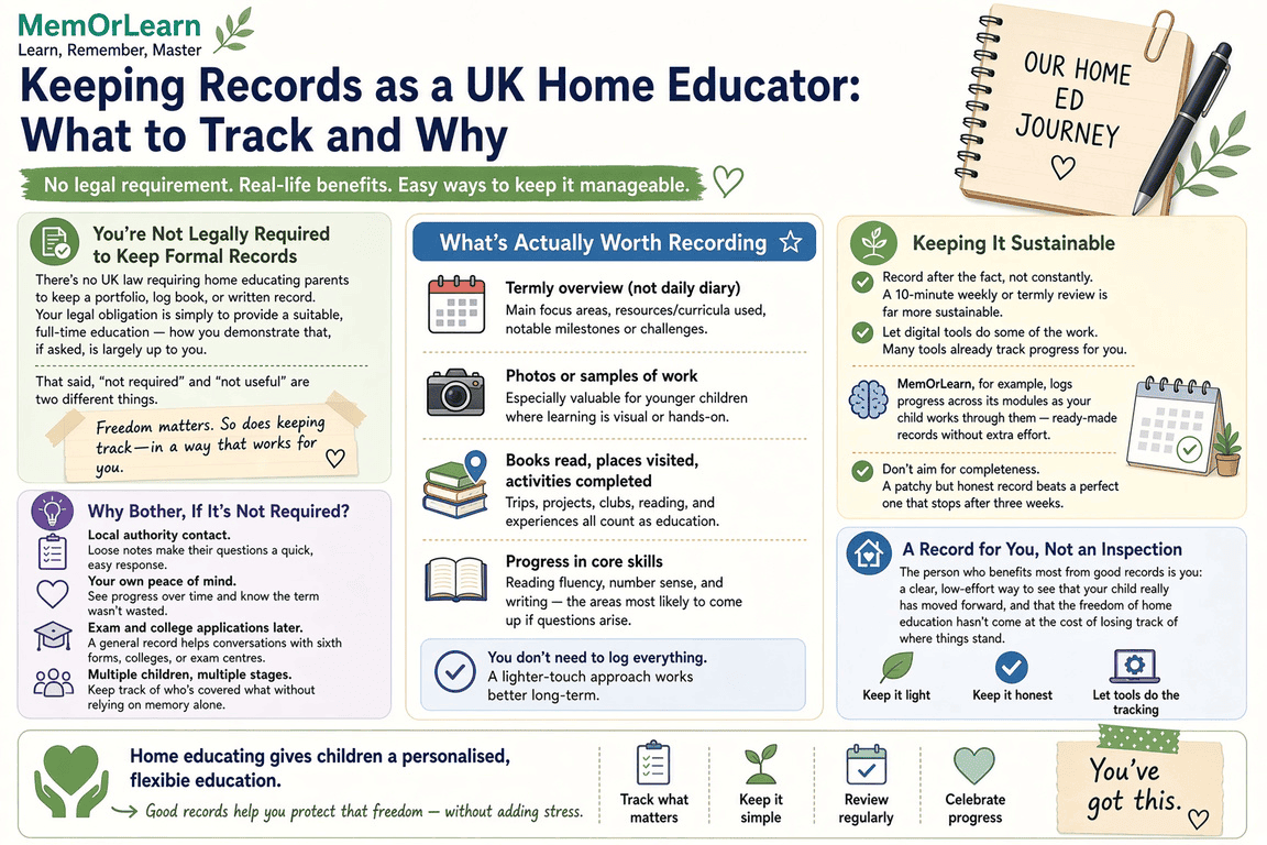 Keeping Records as a UK Home Educator: What to Track and Why